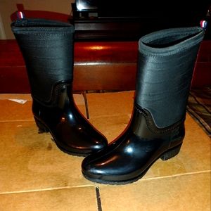 Tommy Hilfiger Women's Rain boots Size 6 M, Black